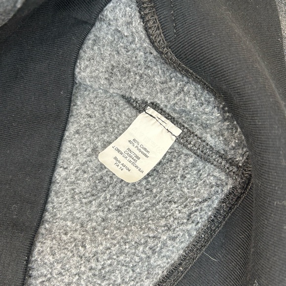 J. Crew Men's Athletic Fleece Charcoal Hoodie Sweater - Picture 5 of 11